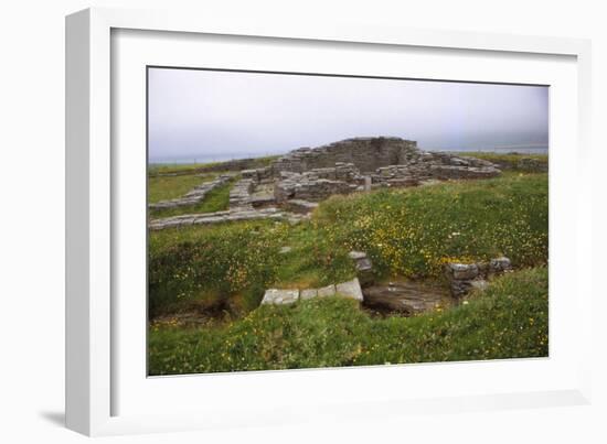 Cobbie Rows Castle, c1145, Isle of Wyre, Orkney, Scotland, 20th century-CM Dixon-Framed Giclee Print