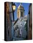 Cobbled Alleyway at Dusk, Erice, Sicily, Italy, Europe-Stuart Black-Stretched Canvas