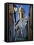 Cobbled Alleyway at Dusk, Erice, Sicily, Italy, Europe-Stuart Black-Framed Stretched Canvas