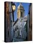 Cobbled Alleyway at Dusk, Erice, Sicily, Italy, Europe-Stuart Black-Stretched Canvas