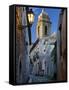 Cobbled Alleyway at Dusk, Erice, Sicily, Italy, Europe-Stuart Black-Framed Stretched Canvas