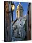 Cobbled Alleyway at Dusk, Erice, Sicily, Italy, Europe-Stuart Black-Stretched Canvas