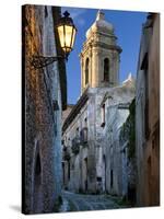 Cobbled Alleyway at Dusk, Erice, Sicily, Italy, Europe-Stuart Black-Stretched Canvas