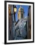 Cobbled Alleyway at Dusk, Erice, Sicily, Italy, Europe-Stuart Black-Framed Photographic Print