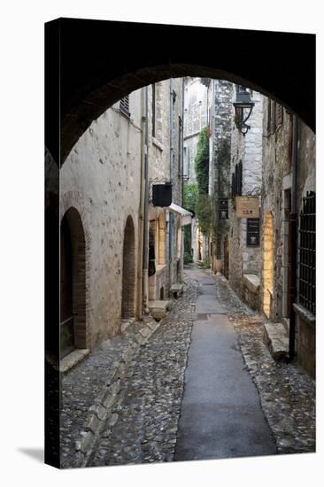 Cobbled Alleyway, Saint-Paul-De-Vence, Provence-Alpes-Cote D'Azur, Provence, France, Europe-Stuart Black-Stretched Canvas