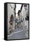 Cobbled Alleyway, Saint-Paul-De-Vence, Provence-Alpes-Cote D'Azur, Provence, France, Europe-Stuart Black-Framed Stretched Canvas