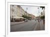 Cobbled Old Town Krakowskie Przedmiescie Street and street cafes, Warsaw, Poland, Europe-Jeremy Bright-Framed Photographic Print