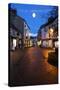 Cobbled Silver Street at Christmas-Mark Sunderland-Stretched Canvas