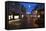 Cobbled Silver Street at Christmas-Mark Sunderland-Framed Stretched Canvas