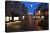 Cobbled Silver Street at Christmas-Mark Sunderland-Stretched Canvas