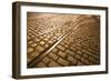 Cobbled Street at Night Dublin Ireland-Felipe Rodríguez-Framed Photographic Print