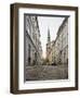 Cobbled Street, Central Copenhagen, Denmark-Ben Pipe-Framed Photographic Print