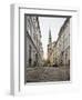 Cobbled Street, Central Copenhagen, Denmark-Ben Pipe-Framed Photographic Print