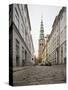 Cobbled Street, Central Copenhagen, Denmark-Ben Pipe-Stretched Canvas