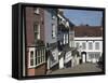 Cobbled Street in Old Lymington, Hampshire, England, United Kingdom, Europe-James Emmerson-Framed Stretched Canvas