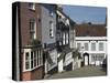 Cobbled Street in Old Lymington, Hampshire, England, United Kingdom, Europe-James Emmerson-Stretched Canvas