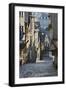 Cobbled Street, Rue Du Jerzual, Dinan, Cotes D'Armor, Brittany, France, Europe-Stuart Black-Framed Photographic Print