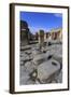 Cobbled Street Stepping Stones, Roman Ruins of Pompeii, UNESCO World Heritage Site, Campania, Italy-Eleanor Scriven-Framed Photographic Print