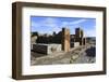 Cobbled Street with Thermopolium Counters and Arch, Roman Ruins of Pompeii, Campania, Italy-Eleanor Scriven-Framed Photographic Print