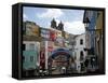 Cobbled Streets and Colonial Architecture, UNESCO World Heritage Site, Salvador, Brazil-Yadid Levy-Framed Stretched Canvas