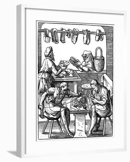 Cobbler, 16th Century (18)-Jost Amman-Framed Giclee Print