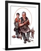 "Cobbler and Holey Shoe,"January 30, 1926-Lawrence Toney-Framed Giclee Print