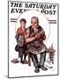 "Cobbler and Holey Shoe," Saturday Evening Post Cover, January 30, 1926-Lawrence Toney-Mounted Giclee Print