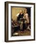 Cobbler Studying Doll’s Shoe-Norman Rockwell-Framed Giclee Print