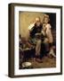 Cobbler Studying Doll’s Shoe-Norman Rockwell-Framed Giclee Print