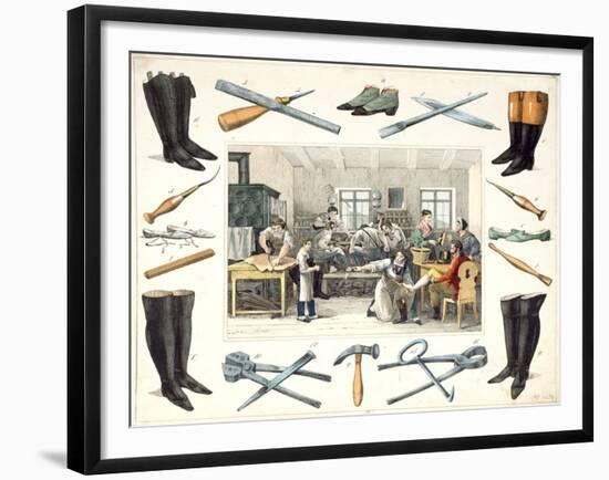 Cobblers, Bootmakers-null-Framed Giclee Print