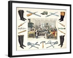 Cobblers, Bootmakers-null-Framed Giclee Print