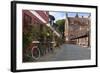 Cobblestone Alley in the Old Town, Ribe, Jutland, Denmark, Scandinavia, Europe-Stuart Black-Framed Photographic Print