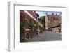 Cobblestone Alley in the Old Town, Ribe, Jutland, Denmark, Scandinavia, Europe-Stuart Black-Framed Photographic Print