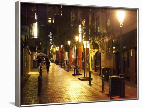 Cobblestone Alleyway, off Collins Street, Melbourne, Victoria, Australia-David Wall-Framed Photographic Print