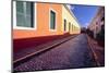 Cobblestone Reflections in Old San Juan-George Oze-Mounted Photographic Print