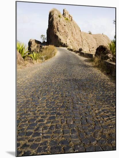 Cobblestone Road on Way to Ribiera Grande from Porto Novo, Santo Antao, Cape Verde Islands, Africa-Robert Harding-Mounted Photographic Print