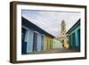 Cobblestone Street and Beautiful Church in City, Trinidad, Cuba-Bill Bachmann-Framed Photographic Print
