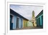 Cobblestone Street and Beautiful Church in City, Trinidad, Cuba-Bill Bachmann-Framed Photographic Print