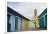 Cobblestone Street and Beautiful Church in City, Trinidad, Cuba-Bill Bachmann-Framed Photographic Print