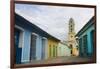 Cobblestone Street and Beautiful Church in City, Trinidad, Cuba-Bill Bachmann-Framed Photographic Print