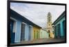 Cobblestone Street and Beautiful Church in City, Trinidad, Cuba-Bill Bachmann-Framed Photographic Print