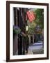 Cobblestone Street and Historic Homes of Beacon Hill, Boston, Massachusetts, USA-Merrill Images-Framed Photographic Print