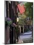 Cobblestone Street and Historic Homes of Beacon Hill, Boston, Massachusetts, USA-Merrill Images-Mounted Photographic Print