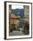 Cobblestone Street Down to Waterfront, Lake Orta, Orta, Italy-Lisa S. Engelbrecht-Framed Premium Photographic Print