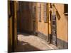 Cobblestone Street in Gamla Stan, Iron Cellar Door and Old Lamp, Stockholm, Sweden-Per Karlsson-Mounted Photographic Print