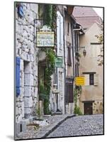 Cobblestone Street in Old Town with Stone Houses, Le Logis Plantagenet Bed and Breakfast-Per Karlsson-Mounted Photographic Print