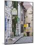 Cobblestone Street in Old Town with Stone Houses, Le Logis Plantagenet Bed and Breakfast-Per Karlsson-Mounted Photographic Print