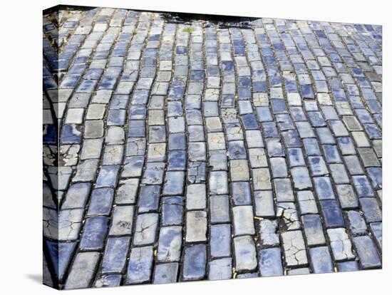 Cobblestone Street, Small Stone as Ballast on Spaniards Galleons, Puerto Rico-Michele Molinari-Stretched Canvas