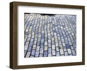 Cobblestone Street, Small Stone as Ballast on Spaniards Galleons, Puerto Rico-Michele Molinari-Framed Photographic Print