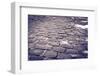 Cobblestone walkway at Pere Lachaise Cemetery, Paris, France-Russ Bishop-Framed Photographic Print